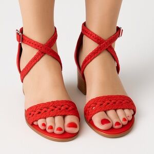 Mossimo Women’s Wedge Coral Sandals Size 8-1/2 NWT